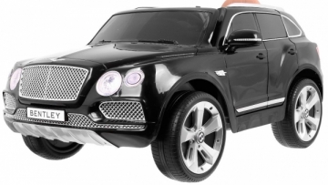 Vienvietis elektromobilis Bentley Bentayga, juodas Elektriniai automobiliai vaikams