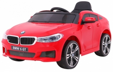 Vienvietis elektromobilis BMW 6 GT, raudonas Bērnu elektromobīļi