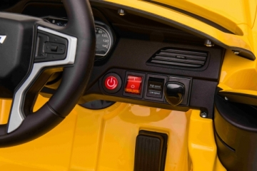 Vienvietis elektromobilis Chevrolet Tahoe, geltonas