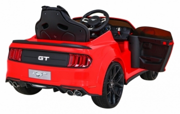 Vienvietis elektromobilis Ford Mustang GT, raudonas