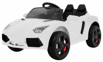 Vienvietis elektromobilis Future, baltas Cars for kids
