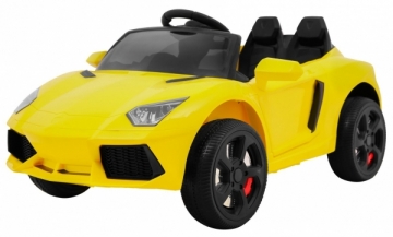 Vienvietis elektromobilis Future, geltonas Bērnu elektromobīļi