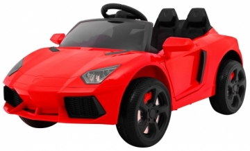 Vienvietis elektromobilis Future, raudonas Elektriniai automobiliai vaikams