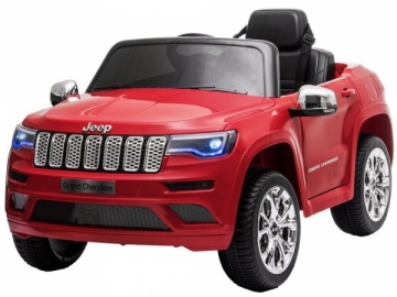 Vienvietis elektromobilis Jeep Grand Cherokee, lakuotas-raudonas Bērnu elektromobīļi