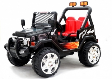 Vienvietis elektromobilis Jeep Raptor 4x4, juodas 