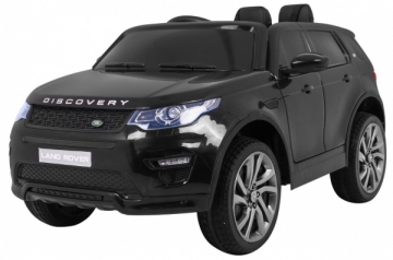 Vienvietis elektromobilis Land Rover Discovery, juodas Bērnu elektromobīļi