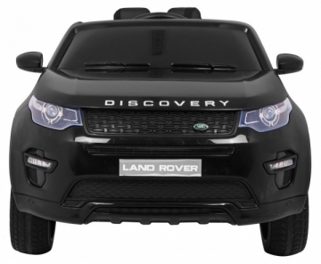 Vienvietis elektromobilis Land Rover Discovery, juodas