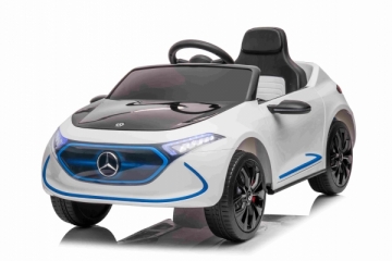 Vienvietis elektromobilis Mercedes Benz AMG EQA, baltas Bērnu elektromobīļi