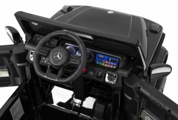 Vienvietis elektromobilis Mercedes Benz G63 AMG, juodas lakuotas