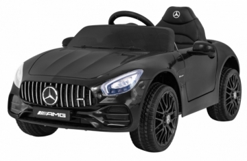 Vienvietis elektromobilis Mercedes Benz GT, juodas Bērnu elektromobīļi