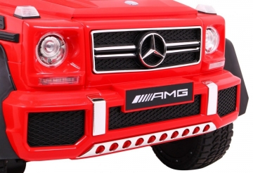 Vienvietis elektromobilis Mercedes G63 MP4, raudonas