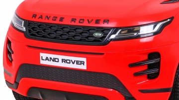 Vienvietis elektromobilis Rang Rover Evoque, raudonas