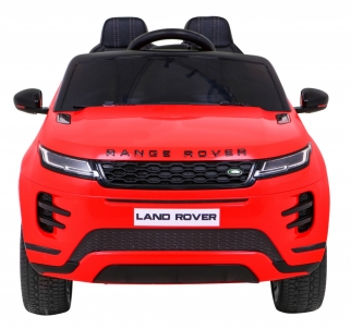 Vienvietis elektromobilis Rang Rover Evoque, raudonas