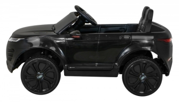 Vienvietis elektromobilis Range Rover Evoque, juodas