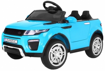 Vienvietis elektromobilis Rapid Racer, mėlynas Bērnu elektromobīļi