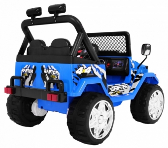 Vienvietis elektromobilis RAPTOR Drifter, mėlynas