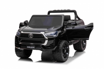 Vienvietis elektromobilis Toyota Hilux, juodas Bērnu elektromobīļi
