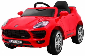 Vienvietis elektromobilis Turbo-S, raudonas Elektriniai automobiliai vaikams