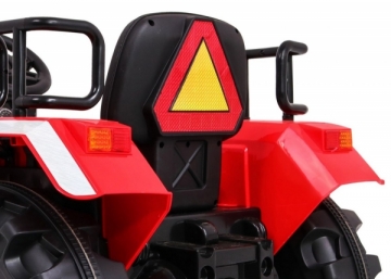 Vienvietis vaikiškas elektrinis traktorius Blazin BW, raudonas