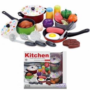 Virtuvės reikmenų rinkinys, 22 elementai Vaikiškos virtuvėlės