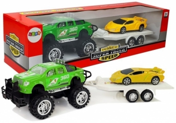 Visureigis su sportiniu automobiliu, žalias Toys for boys