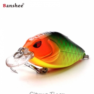 Vobleris Banshee Crankbait 58mm 9g VKR01-58 Citrus Tiger, Plūdrus Artificial fish attractants