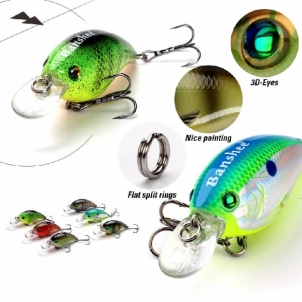 Vobleris Banshee Crankbait Bass 60mm 10g VC01 Bitter Lime Perch, Plūdrus