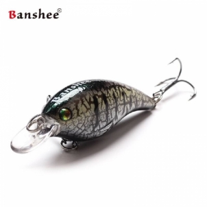 Vobleris Banshee Crankbait Bass 60mm 10g VC01 Titanium Creature, Plūdrus Artificial fish attractants
