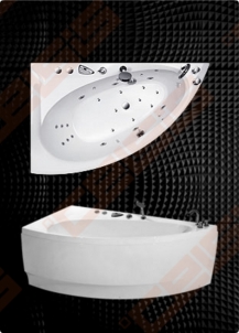Vonia BALTECO Idea 170x100 cm dešinė, S1 su apdaila E15 В ванной комнате