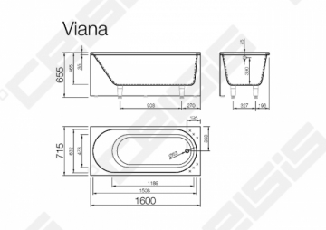 Vonia VISPOOL Viana 160x71 cm