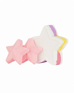 Vonios bombų rinkinys Bubble T Cosmetics Rainbow Star Gift sparkling bomb gift set