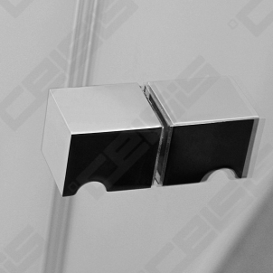 Vonios sienelė ROLTECHNIK TZVL2/1200 su specialia lankstų sistema, brillant profiliu ir skaidriu stiklu