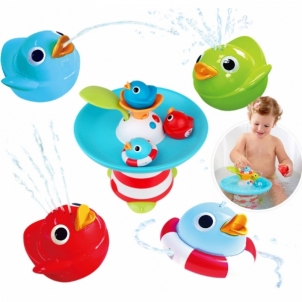 Vonios žaislų rinkinys - Ančiukų fontanas Vonios žaislai