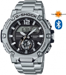 Vīriešu pulkstenis Casio G-Shock G-STEEL Carbon Core Guard Bluetooth Solar GST-B300SD-1AER Vīriešu pulksteņi