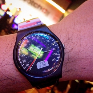 Vyriškas laikrodis Swatch BLACK BRAKE SUOB117