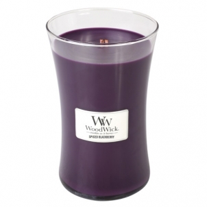 Aromatinė žvakė WoodWick Scented candle vase Spiced Blackberry 609.5 g 