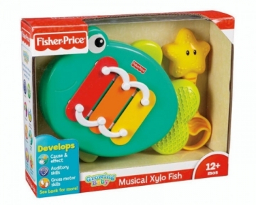 Y2773 ksilofonas žuvelė Fisher Price MATTEL Toys for babies