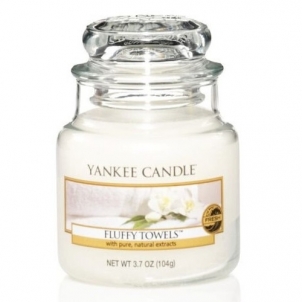 Yankee Candle Classic Small Candle Fluffy Towels 104 g Mājas smaržas