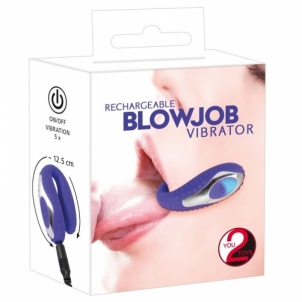 You2Toys Blow Job vibratorius (mėlyna) Masažuoklai pakraunami iš el. tinklo