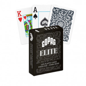 Žaidimo kortos Copag 1546 Elite Poker size - Jumbo index (juodos) 