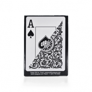 Žaidimo kortos Copag 1546 Elite Poker size - Jumbo index (juodos)