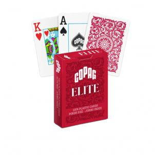 Žaidimo kortos Copag 1546 Elite Poker size - Jumbo index (raudonos) 