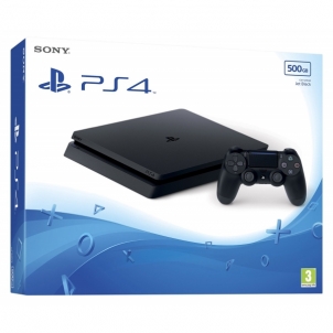 Žaidimų konsolė Sony Playstation 4 Slim 500GB (PS4) Black Spēļu konsoles un aksesuāri