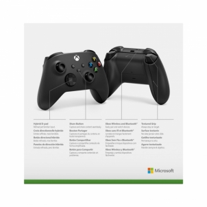 Žaidimų vairalazdė Microsoft XBOX Series Wireless Controller carbon black