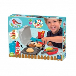 Žaislinė kepsninė su priedais 19 vnt. | Ecoiffier 4665 Bērnu virtuves