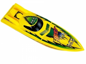 Žaislinė motorinė valtis, geltona