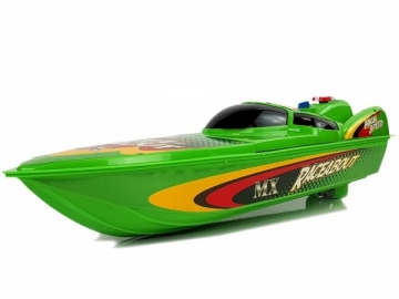 Žaislinė motorinė valtis, žalia