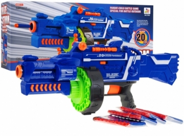 Žaislinis automatinis šautuvas - Blaze Shoot, mėlynas Žaisliniai ginklai