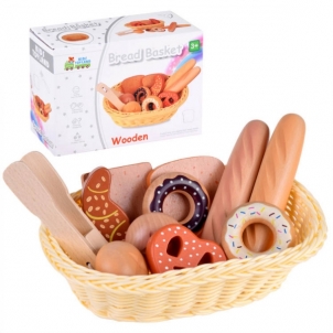 Žaislinis duonos kepinių krep&scaron;elis Vaikiškos virtuvėlės