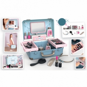 Žaislinis grožio lagaminėlis - kirpykla, nagų salonas, makiažas | My Beauty Vanity | Smoby 